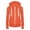 Orange, variant on Aocisk Women Long Sleeve Patchwork Solid Color Hooded Zipper Casual Sport Coat Jacket Style Pullover Black XL
