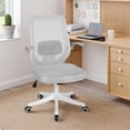 thumbnail image 2 of BestOffice Ergonomic Home Office Chair, Breathable Mesh Task Chair with Lumbar Support & Flip-Up Armrests for Conference Room Use, Grey, 2 of 7