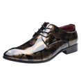 thumbnail image 1 of Men's Leather Shoes Classical Shoes for Men Formal Work Shoes for Men Wide Style On PU Low Shoes for Men Formal Office Shoes for Men Rubber Sole Block Heel Mens Shoes 574 Men Loafer Shoes, 1 of 9