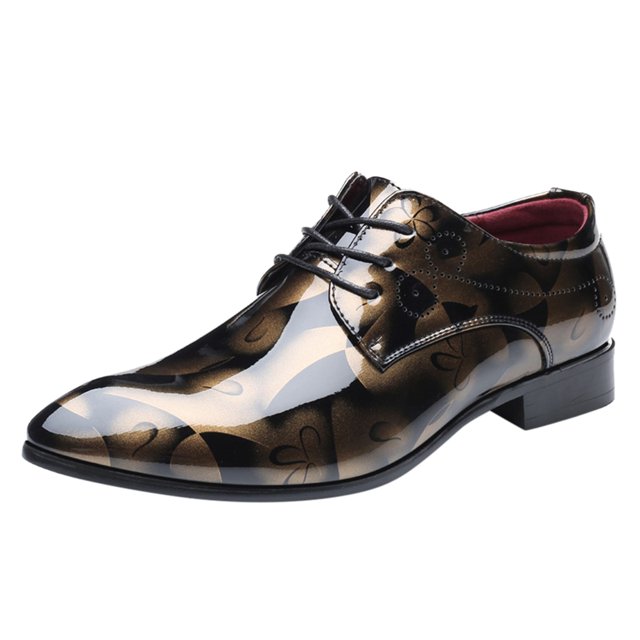 Men's Leather Shoes Classical Shoes for Men Formal Work Shoes for Men Wide Style On PU Low Shoes for Men Formal Office Shoes for Men Rubber Sole Block Heel Mens Shoes 574 Men Loafer Shoes