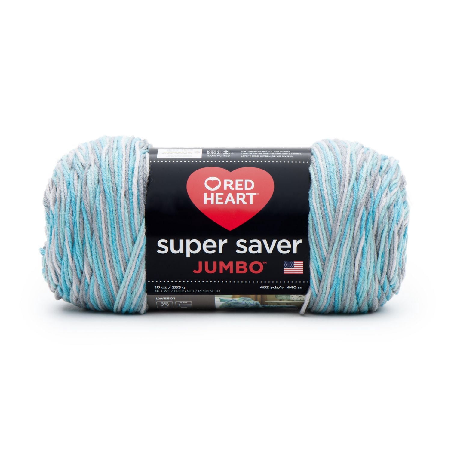 Red Heart® Super Saver® Jumbo Yarn, Acrylic #4 Medium, 10oz/283g