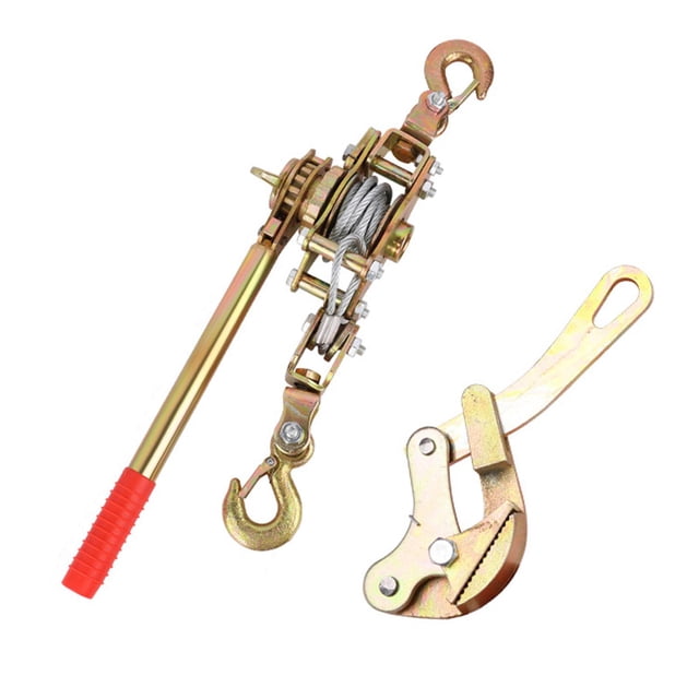Rongfmy Rope Grip Puller Manual Steel Wire Tensioner for Car Cargo Fence Engineering 1 Ton