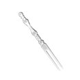 thumbnail image 3 of 80Pcs Cake Fork Plastic Fruits 2 Tooth Food Picks for Dessert Snack Salad Cocktail Appetizer, Clear, 3 of 9