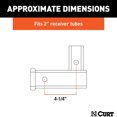 thumbnail image 3 of CURT Adaptateur de Récepteur Vertical d'Attelage de Remorque 2 Po, 3 of 4