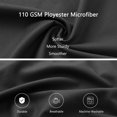 thumbnail image 4 of REGALWOVEN Brushed Microfiber Pillowcase Body Pillow Pillowcase, Standard Black, 4 of 9