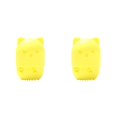 thumbnail image 1 of relayinert et Organiser Éponges en Forme de Chat Lavables et Réutilisables Boîte de Rangement Fond Jaune 2Ensemble, 1 of 6