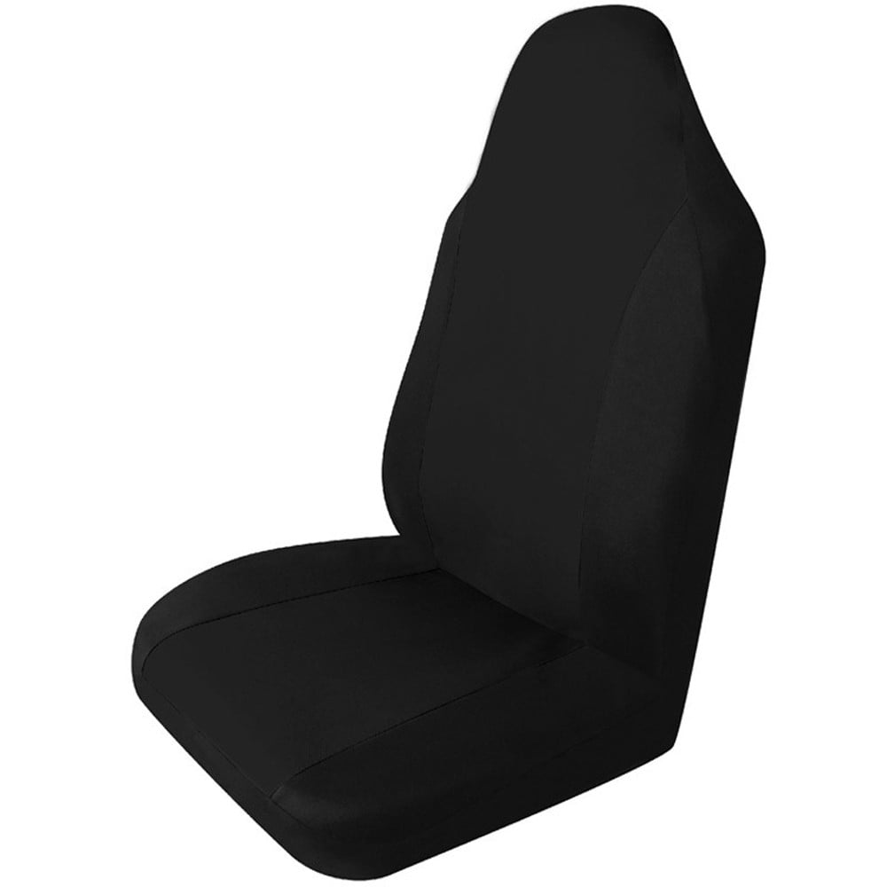 Charcoal Car Seat Covers For Car Auto SUV, Mesh Polyester Integrated Headrests Seat Protector, Washable Durable Front Seat Cushion Cover For Vehicle Truck Van, Black