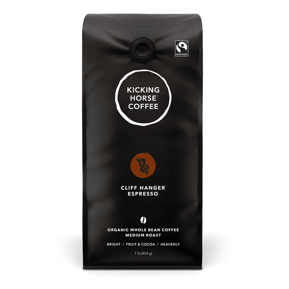 Kicking Horse Coffee - Cliff Hanger Espresso - Medium Roast, Whole Bean