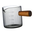 thumbnail image 4 of Coffee Milk Cup with Wooden Handle Stirring Cup Clear High Temperature Resistant Style E 120ml, 4 of 8