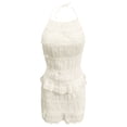thumbnail image 5 of SHIXIAOO Ensemble Jupe pour Femmes Robe Décontractée Sans Manches avec Mini Jupe Tenue pour Usage Quotidien et Loisirs Ensemble Polyvalent 2 Pcs Shorts de Bain Grande Taille Jupe de Costume d'Affaires pour Femmes Filles Longues, 5 of 5