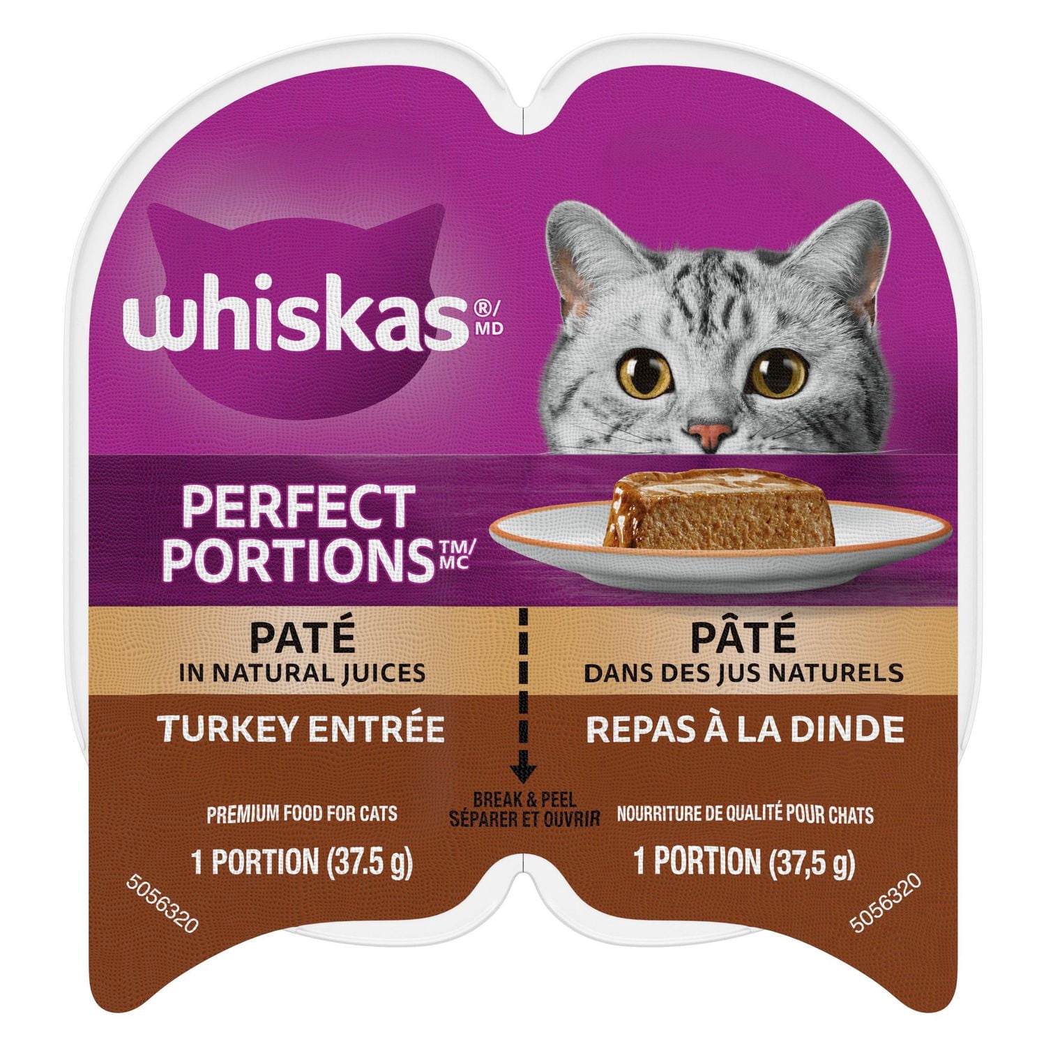 Whiskas Perfect Portions Turkey Entrée Paté Wet Cat Food