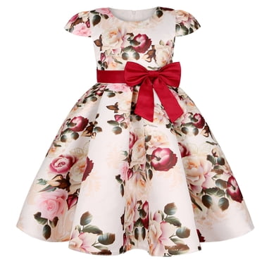 Robe Fille Enfants Fête Mariage Demoiselle d'Honneur Robes