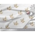 thumbnail image 2 of Soimoi Poly Georgette Fabric Leaves & Floral Block Print Fabric by The Yard 52 Inch Wide, 2 of 3