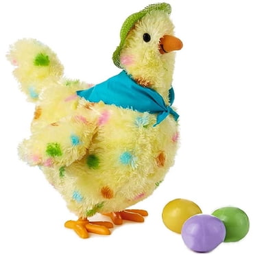 Jouet en Peluche pour Enfants Poule Électrique Musicale Dansante Pond des Oeufs Cadeau Chaud
