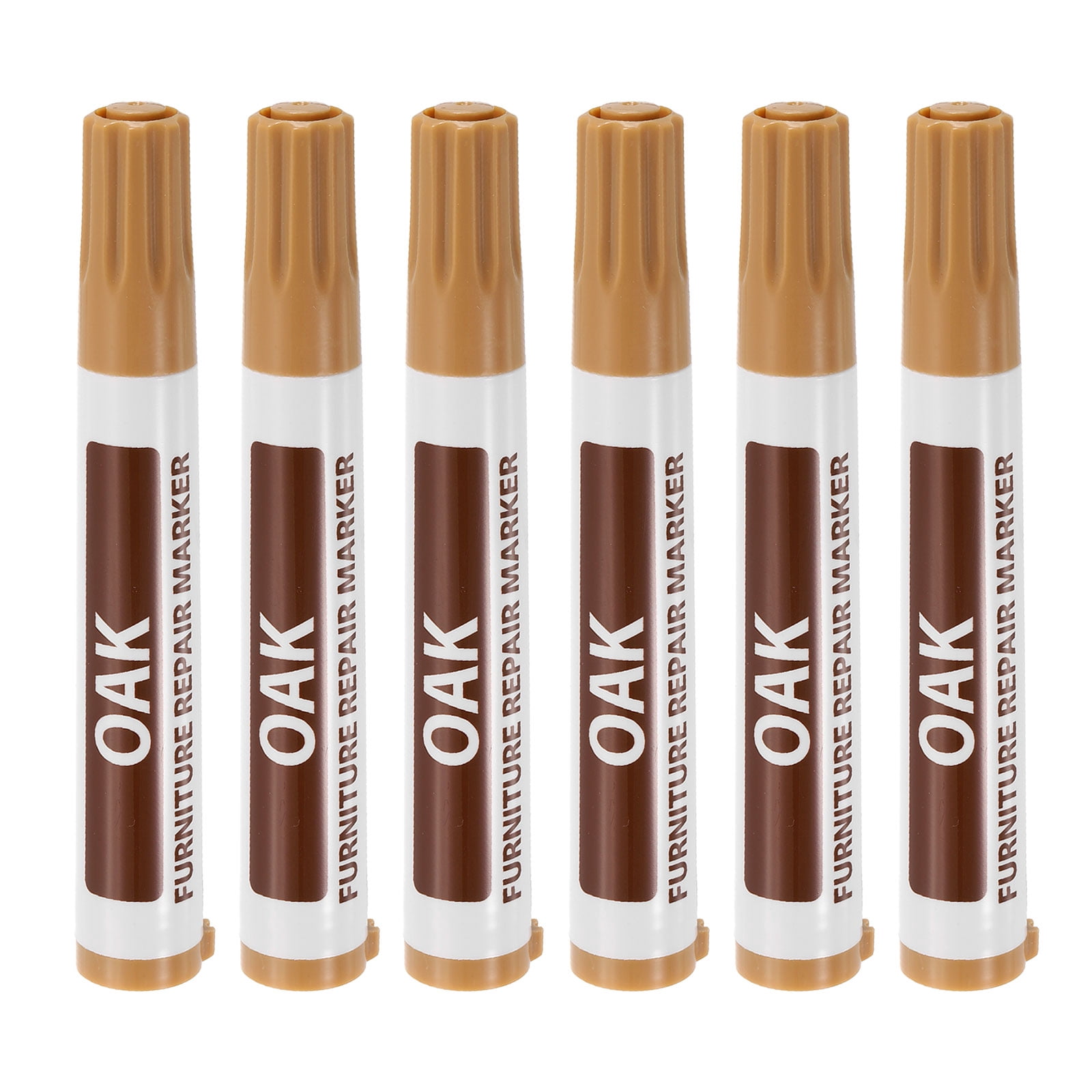 Uxcell Furniture Repair Wood Markers 6 Pack Oak Touch Up Filler Sticks Oil Based Paint Markers
