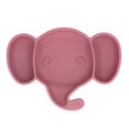 thumbnail image 2 of Elephant Suction Plate, Suction Cups Baby Suction Plate Self Feeding  For Home Brownish Red,Green,Blue, 2 of 8
