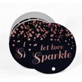 thumbnail image 2 of Inkdotpot Pack Of 50 Real Rose Gold Foil Paper Tags Let Love Sparkle Wedding Favor Hang Tags, 2 of 6