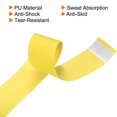 thumbnail image 4 of Unique Bargains 43.3' Round Groove Non-Slip PU Tennis Racket Overgrip Tape Wraps Yellow 12 Pack, 4 of 6