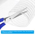 thumbnail image 4 of Unique Bargains 2pcs Decorative Mesh, 5.9in x 10 Yard Mesh Ribbon Roll Foil Metallic for Christmas Tree Decoration, Silver, 4 of 6