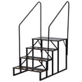 thumbnail image 2 of BeesClover RV Steps with Handrail,Heavy Duty Stable Universal Stair,Mobile Home Stairs Outdoor RV Step Ladder for Travel Trailer Pool Hot Tub Trampoline, 2 of 7