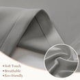 thumbnail image 4 of Lapalife Blackout Kitchen Curtains 36 Inches Long 2 Panels, Rod Pocket Short Curtains for Samll Windows Thermal Insulated Cafe Curtains for Kitchen Bathroom Basement, Grey, 4 of 8