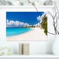 thumbnail image 1 of Caribbean Beach Panorama - Landscape Photo Canvas Art Print, 1 of 3