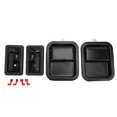 thumbnail image 4 of Ch135206, Poignée de Porte Extérieure Intérieure en Alliage d'Aluminium 4PCS Anti-Rouille Terne Noir pour le Remplacement de Voiture pour TJ 1997-2004, 4 of 8