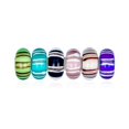 thumbnail image 1 of CHUANK Bling Jewelry Mixed Set Blue Green Pink Multicolor Murano Glass Swirl Charm Bead, 1 of 4