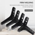 thumbnail image 2 of 4 Pieces Furniture Feet Sofa Foot Components Supporting Fittings Modified Component Cabinet Desk Support Legs Replacement Silver 15cm, 2 of 6