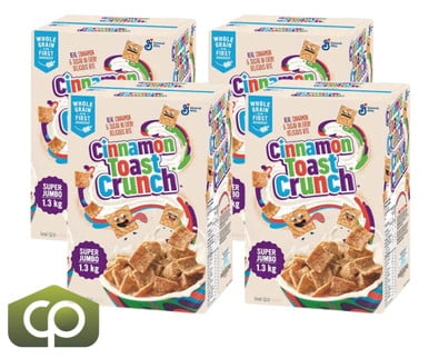 Super Jumbo Cinnamon Toast Crunch Cereal - 1.3 kg | Irresistibly Delicious(4/Case)