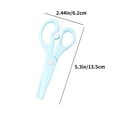 thumbnail image 4 of Sentmoon Kids Safety Scissors Childrens DIY Crafts Plastic Scissors Students Do Not Hurt Hands Resilient Scissors Kindergarten Round Head Wrapped Edges To Save Energy Scissors Up to 40% off, 4 of 9