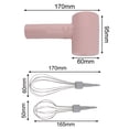 thumbnail image 4 of Wireless Rechargeable Electric Handheld Mixer Egg Beater Baking Kitchen Tools, 4 of 11