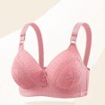 thumbnail image 1 of Weiqiqre Bras for Women Back Fat Smoothing Bra Lace Underwire Full Coverage Padded Bras with Support, 1 of 7