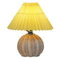 thumbnail image 2 of MesaSe Bedside Lamp Warm White High Brightness Energy-saving USB Powered Detachable Decorative Rattan Pleated Umbrella Study Desk Lights LED Night Light for Living Room, 2 of 6