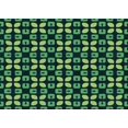 thumbnail image 1 of Ahgly Company Tapis d'Intérieur Rectangulaire Transitionnel Vert Sarcelle Profond Lavable à la Machine, 8 Pieds x 10 Pieds, 1 of 7