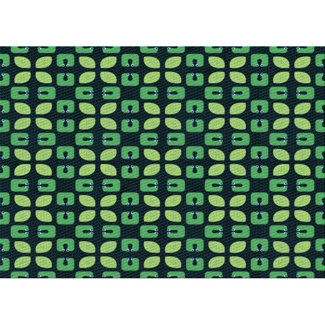 Ahgly Company Tapis d'Intérieur Rectangulaire Transitionnel Vert Sarcelle Profond Lavable à la Machine, 8 Pieds x 10 Pieds