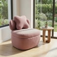 thumbnail image 3 of Modern Swivel Accent Chair with Storage - Soft Smooth Upholstery - Ergonomic Bucket Seat - 360° Rotating Lounge Chair, High Weight Capacity, Easy Assembly for Living Room, Bedroom, Office, 3 of 5