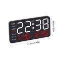 thumbnail image 3 of sdhkgrrt under $5 LED Digital Clock, Large Digital Alarm Clock,LED Display Clock with Temperature,Date Time Alarm Clock,Electric Battery Dual Power,Modern Bedroom Office Clock, 3 of 6