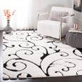 thumbnail image 1 of SAFAVIEH Florida Douglas Floral Vines Shag Area Rug, 1 of 8