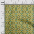 thumbnail image 1 of oneOone Cotton Poplin Fabric Leaves & Floral Block Print Fabric BTY 42 Inch Wide, 1 of 4