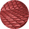 thumbnail image 1 of Ahgly Tapis Rond Lavable en Machine Intérieur Transitionnel Rouge Tomate, 6 Pieds Rond, 1 of 7
