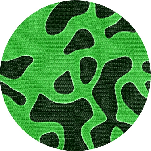 Ahgly Tapis Rond Lavable en Machine Intérieur Transitionnel Vert Émeraude Profond, 5 Pieds Rond