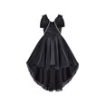 thumbnail image 2 of Robe Fille Noire Hi-lo Perles Organza Nœud Papillon Formelle Concours Robe de Bal 7 Ans, 2 of 8