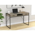 thumbnail image 1 of Safdie & Co. Writing Desk/Computer Table/Gaming Office Desk-48"L/Grey Wood/Black Metal, 1 of 4