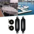 thumbnail image 4 of ZLight 2x Boat Fenders 6mm x 1.5M Collision PVC Anti Ropes for Docking Pontoon Black G0 Black Rope Rope 6x1.5m, 4 of 6