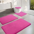 thumbnail image 1 of TIMIFIS Bathroom Rugs Foam Bath Mat 4 Set Bathroom Rugs for 4 PCS Toilet Mats Universal Soft Comfortable Water Absorption Non-Slip Thick Machine Washable Easier to Dry Dark Bath Mat, 1 of 8