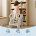 thumbnail image 2 of Toddler Step Stool for Bathroom Sink, Adjustable 3 Step Stop for Kids with Handles, Non-Slip Pads, Toilet Stool Potty Training, K, 2 of 8