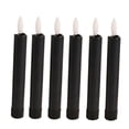 thumbnail image 1 of 6x LED Pillar Candles, Decorative Candles, Electric Candles, Decoration, 3D Wick Black, 1 of 9