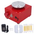 thumbnail image 2 of NantFun Mini Pottery Wheel, 6.5cm 10cm Double Turntables, 0 2000 RPM Speed, Detachable Basin, Electric Ceramic Wheel With Clay Tools, For Kids Adults Beginners, 2 of 8