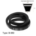 thumbnail image 2 of Uxcell B980 V Belts Drive Belt 980mm Inner Girth Rubber for Power Transmission, 2 of 6